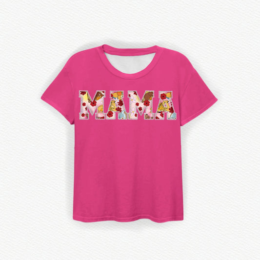 Mom Is Magic MAMA Embroidered Bamboo Tee