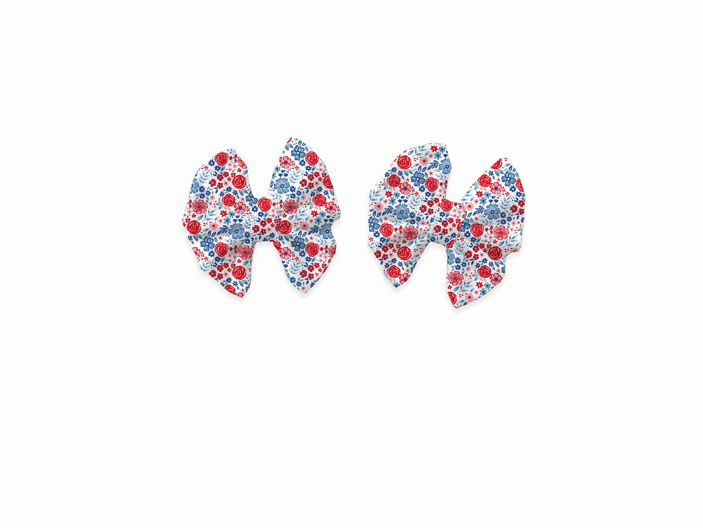 Freedom Florals Piggy Bows (Set of 2)