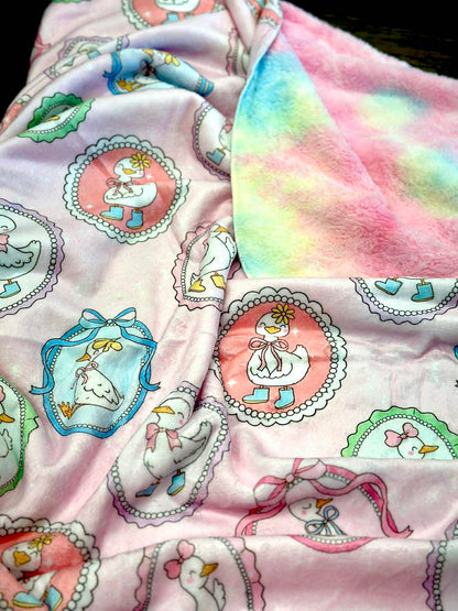Silly Goose Minky Lux Double Sided Blanket