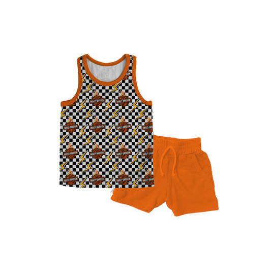 My Daddy Rides A Harley Bamboo Muscle Tank & Shorts Set