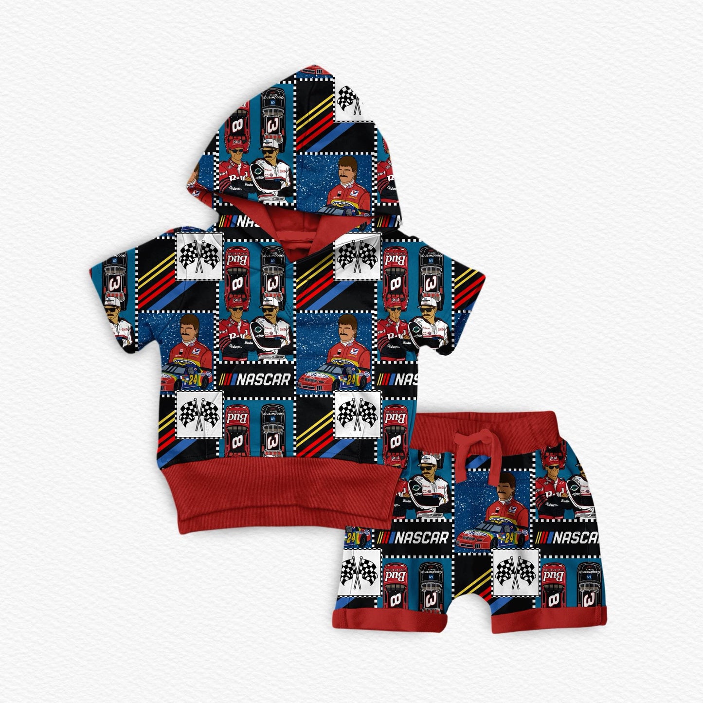 Do It For Dale Bamboo Hooded Tee & Jogger Shorts Set