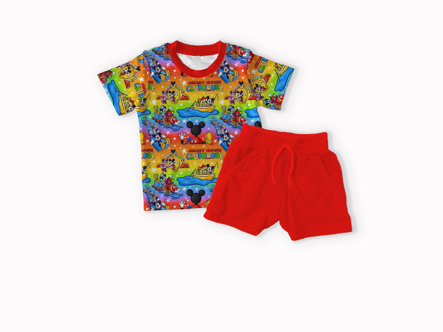 Mouse House Bamboo T-shirt & Shorts Set