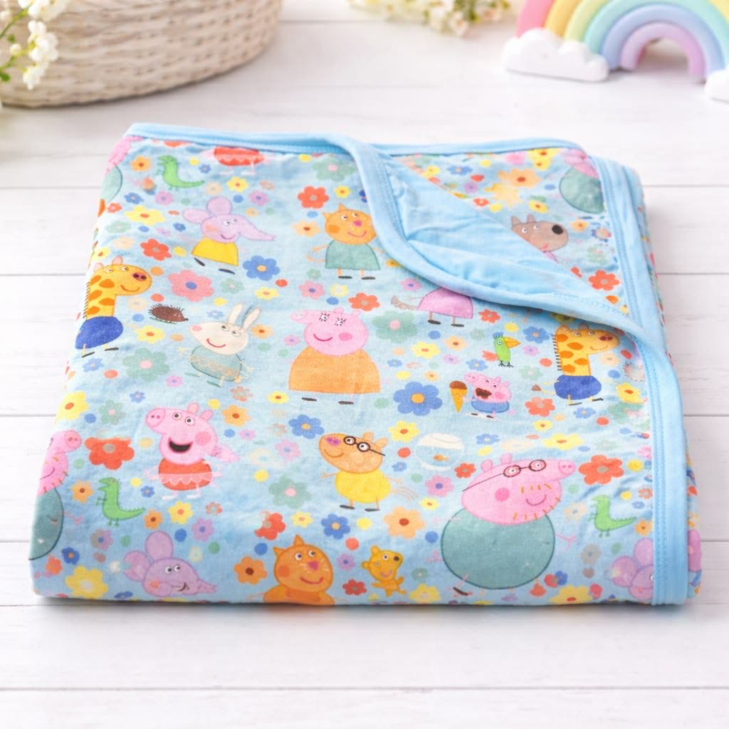 Peppa Pig 30x40 Double Layered Bamboo Toddler Blanket
