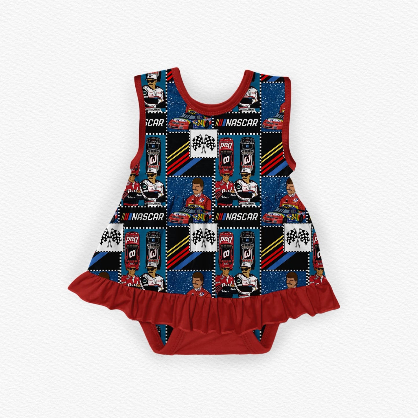 Do It For Dale Bamboo Tank Ruffle Dress Bodysuit