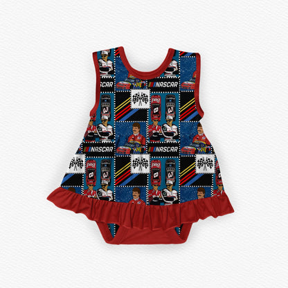 Do It For Dale Bamboo Tank Ruffle Dress Bodysuit