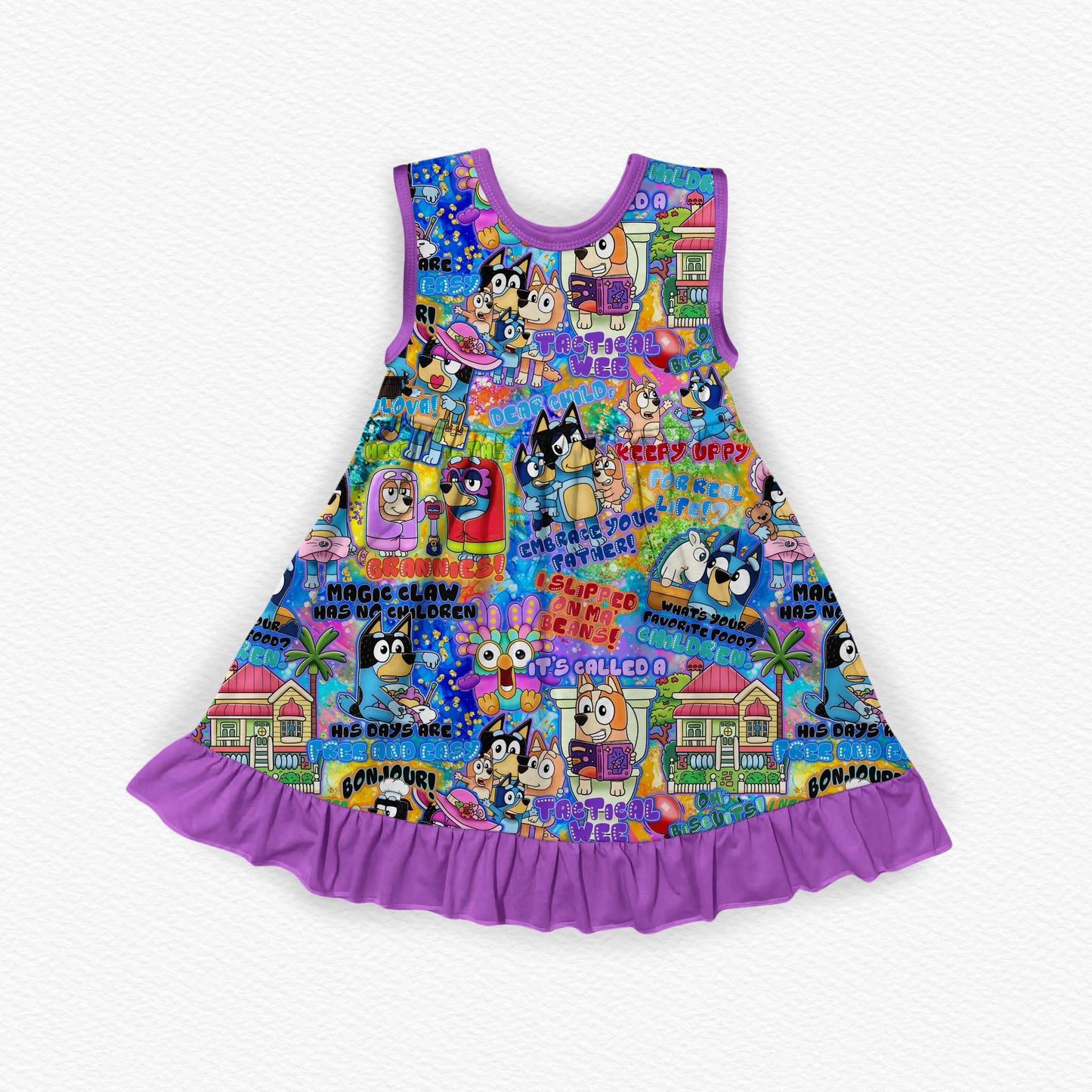 Embrace Your Father! Bamboo Tank Ruffle Dress