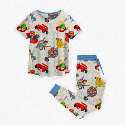 Not The MAMA! Bamboo Women's Short Sleeve & Jogger Pants Pajama Set