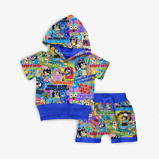 Embrace Your Father! Bamboo Hooded Tee & Jogger Shorts Set