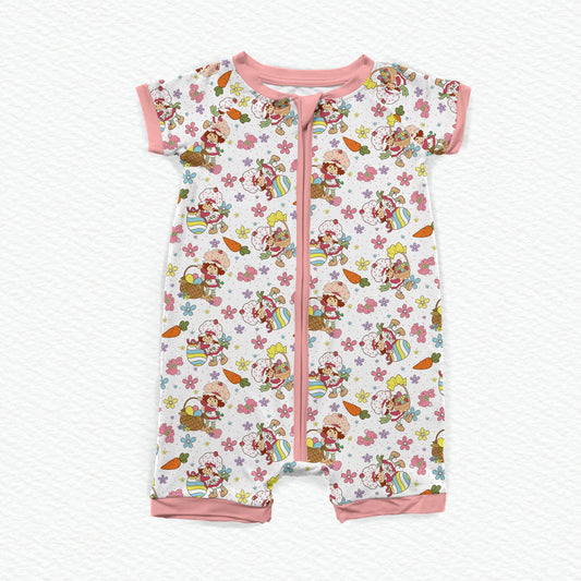 Strawberry Egg Hunt Bamboo Shortie