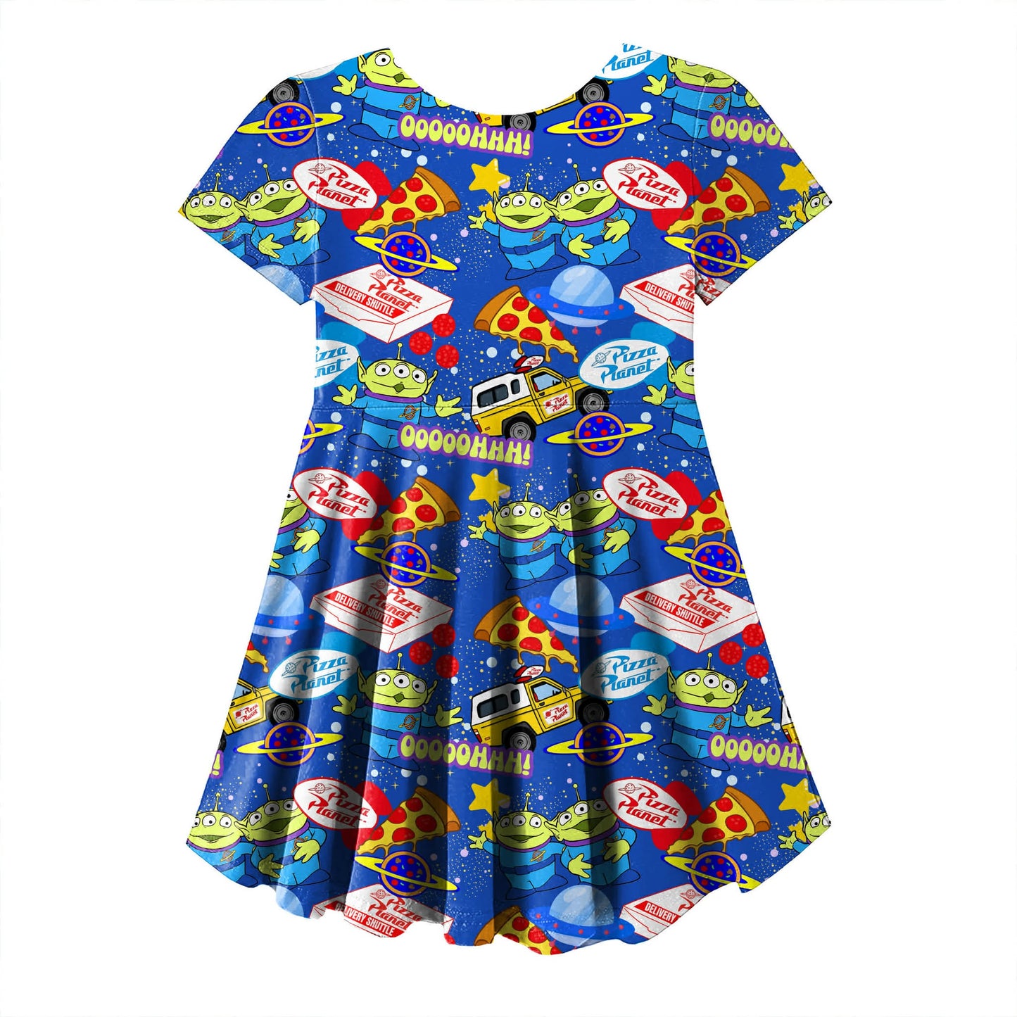Pizza Planet Pals Bamboo Short Sleeve Dress
