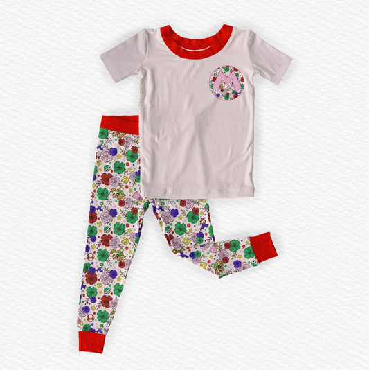 "Peachy!" Bamboo Short Sleeve Two Piece Pajama Set