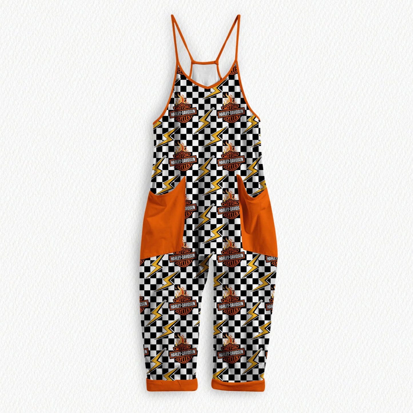 My Daddy Rides A Harley Bamboo Women's Cozy Tank Romper