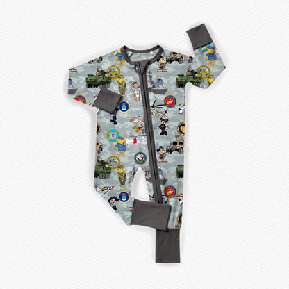 Military Family Bamboo Zippy Pajamas