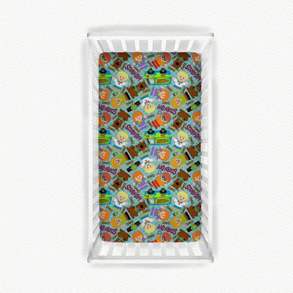 Mystery Machine Tiny People Bamboo Crib Sheet