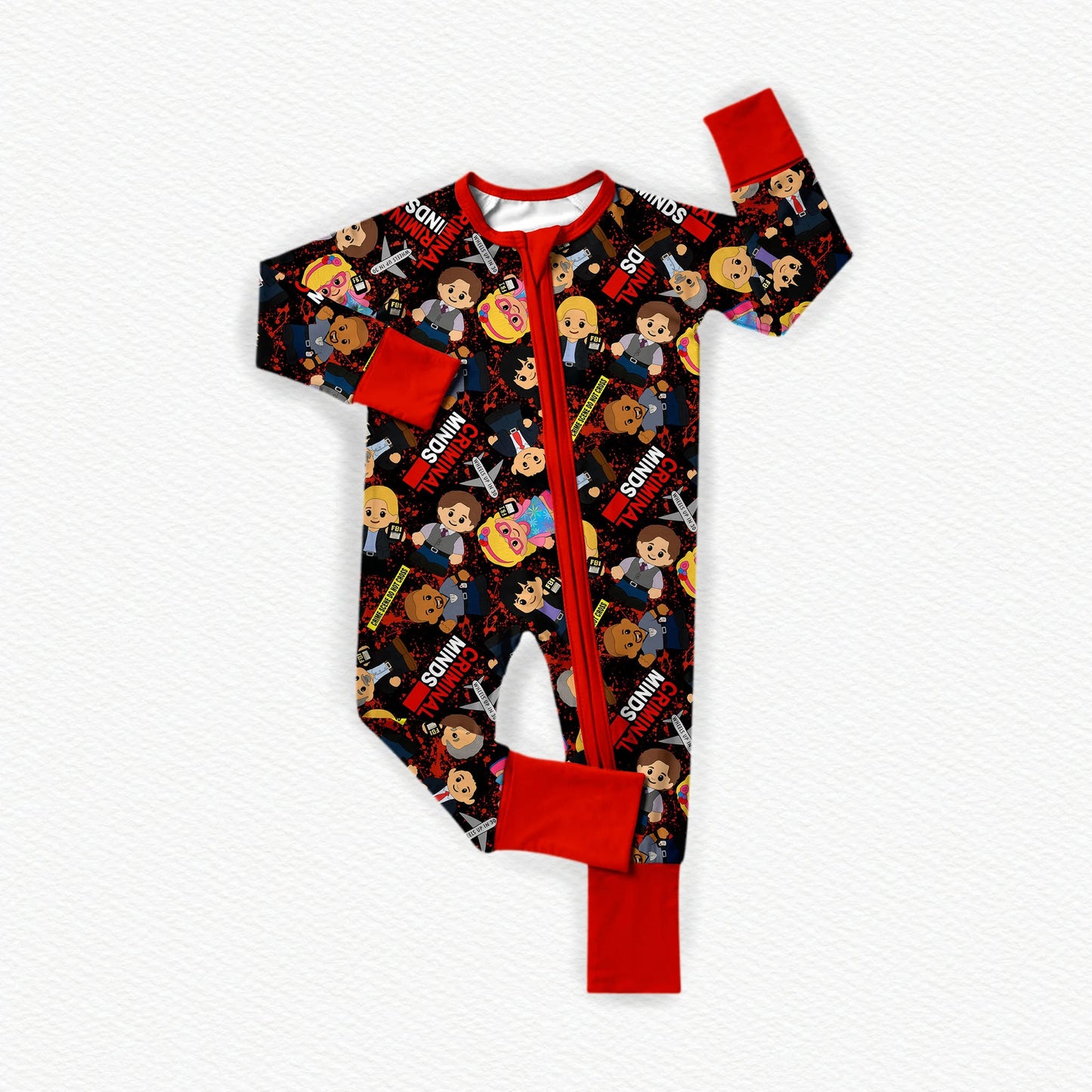 Criminal Minds Tiny People Bamboo Zippy Pajamas