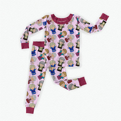 Golden Girls Tiny People Bamboo Long Sleeve Two Piece Pajama Set