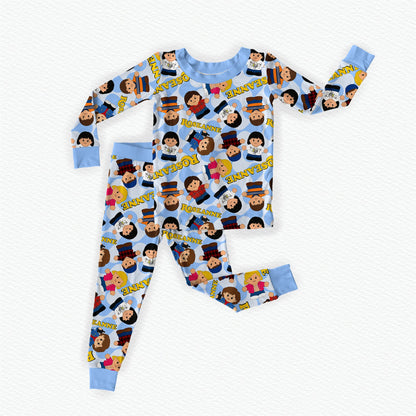 Roseanne Tiny People Bamboo Long Sleeve Two Piece Pajama Set