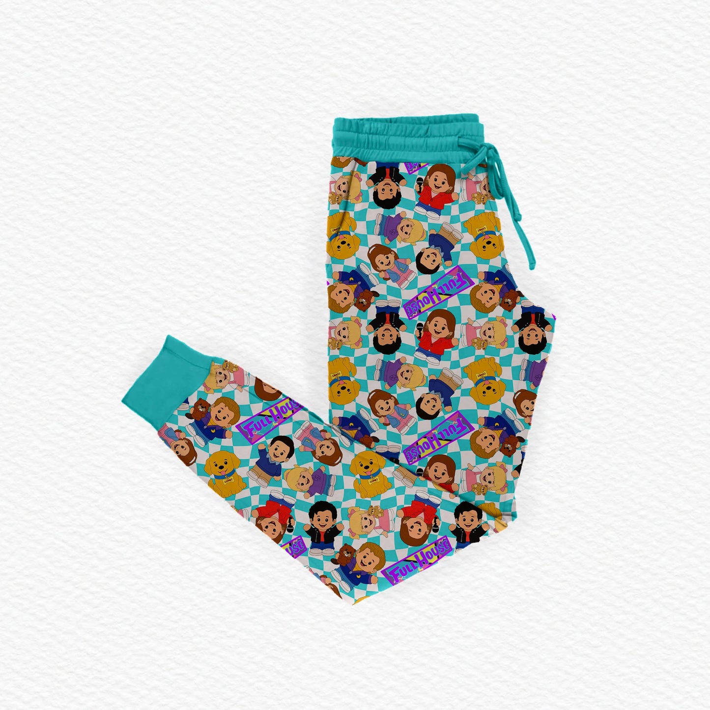 Full House Tiny People Bamboo Adult Jogger Style Pants
