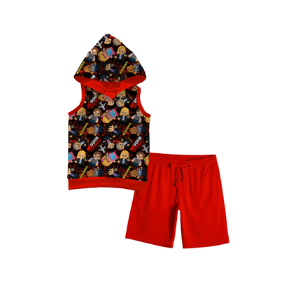Criminal Minds Tiny People Bamboo Boys French Terry Hooded Tank & French Terry Shorts