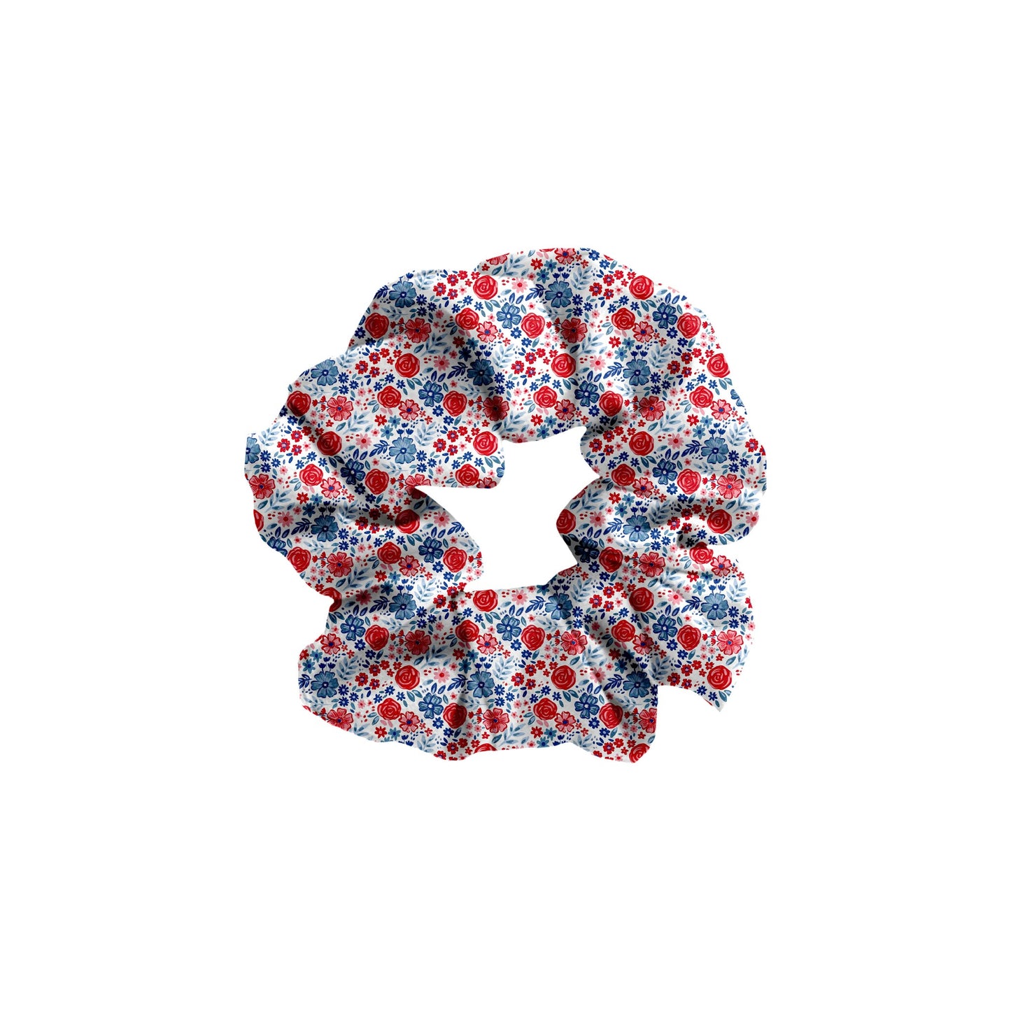 Freedom Florals Bamboo Scrunchie