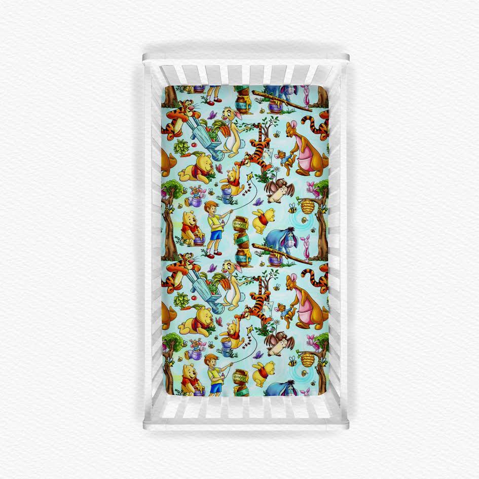 Christopher Robin Bamboo Crib Sheet