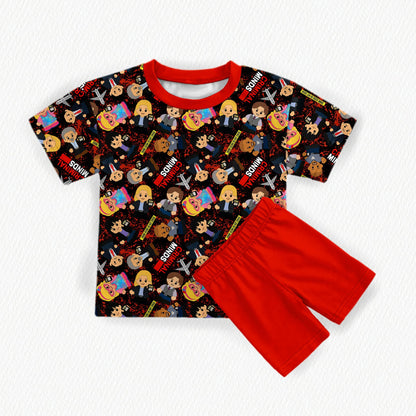 Criminal Minds Tiny People Bamboo Women's Biker Shorts & Oversized Tee