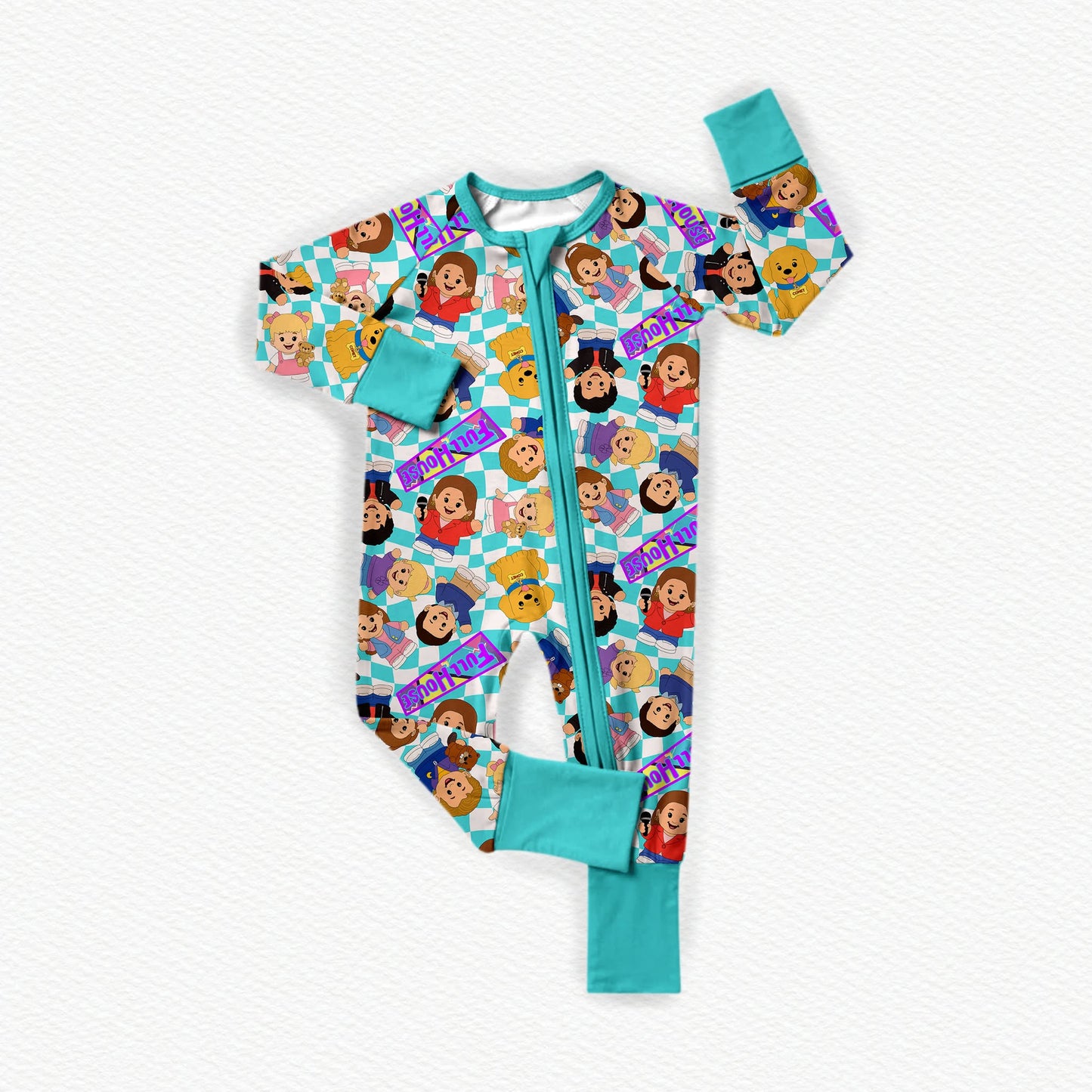 Full House Tiny People Bamboo Zippy Pajamas