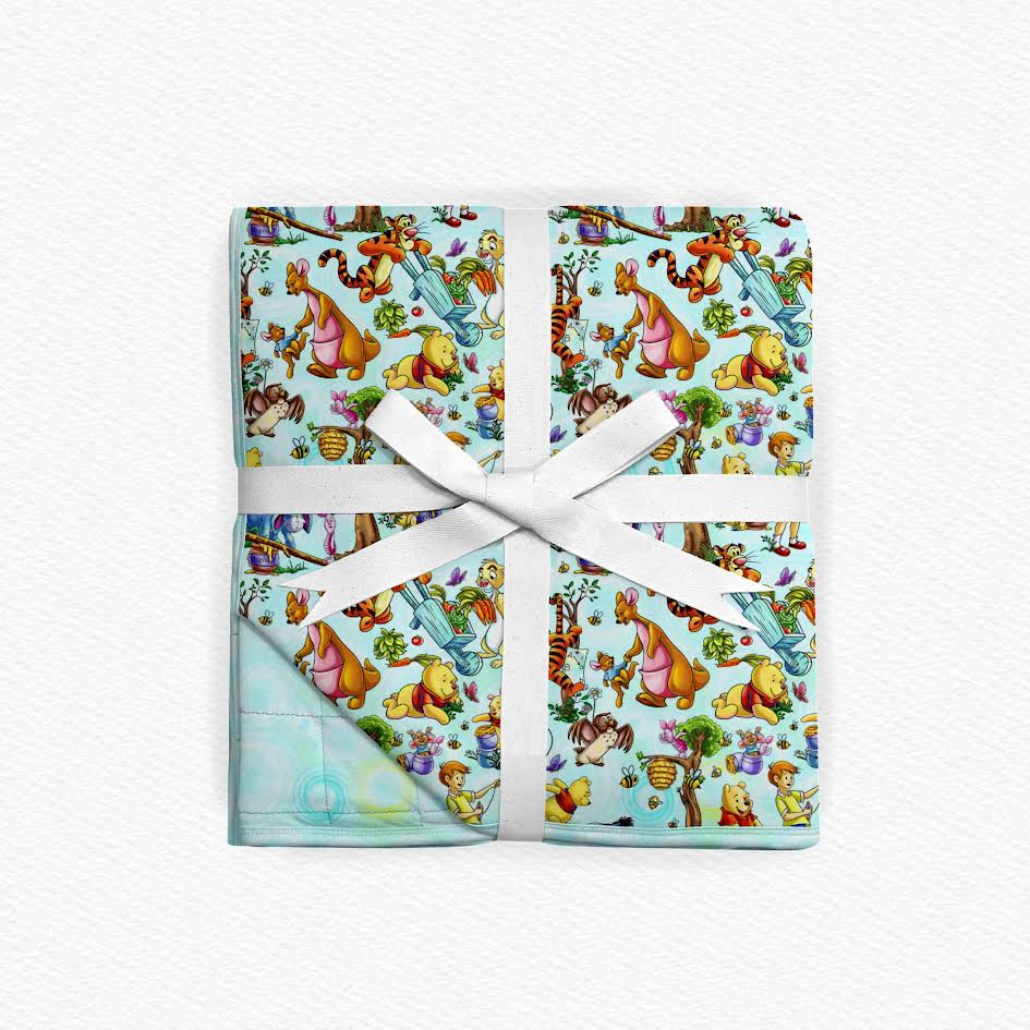 Christopher Robin Quilted 50x50 Bamboo Blanket