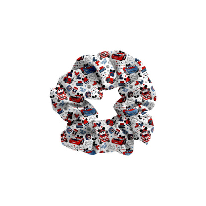 Fireworks On Route 66 Bamboo Scrunchie