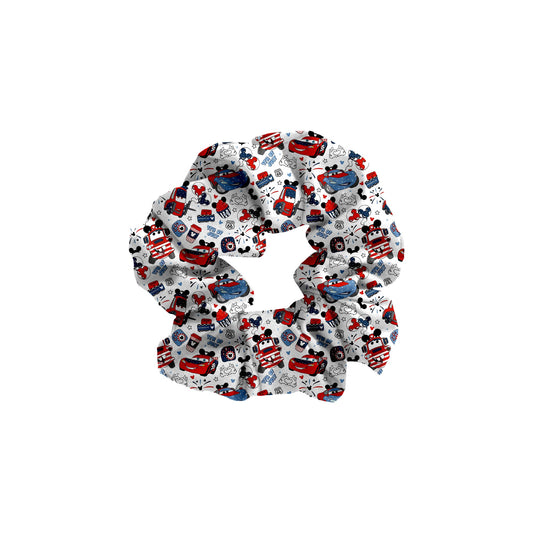 Fireworks On Route 66 Bamboo Scrunchie
