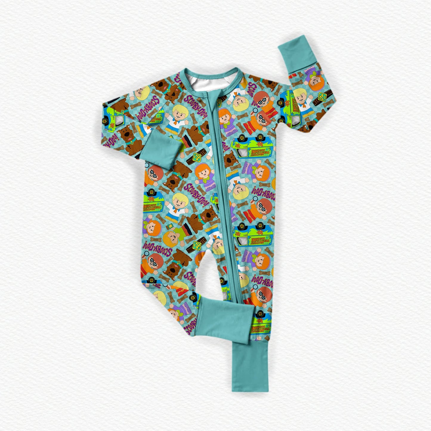 Mystery Machine Tiny People Bamboo Zippy Pajamas