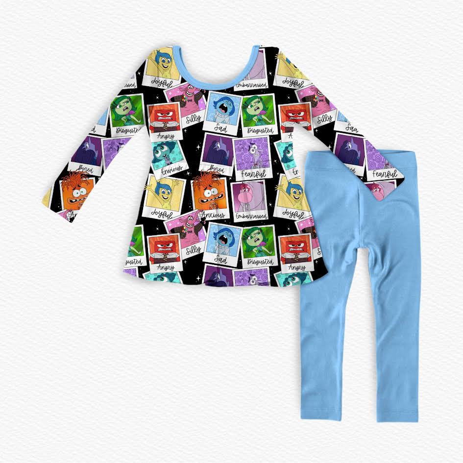 Inside Out Bamboo Long Sleeve Peplum & Leggings