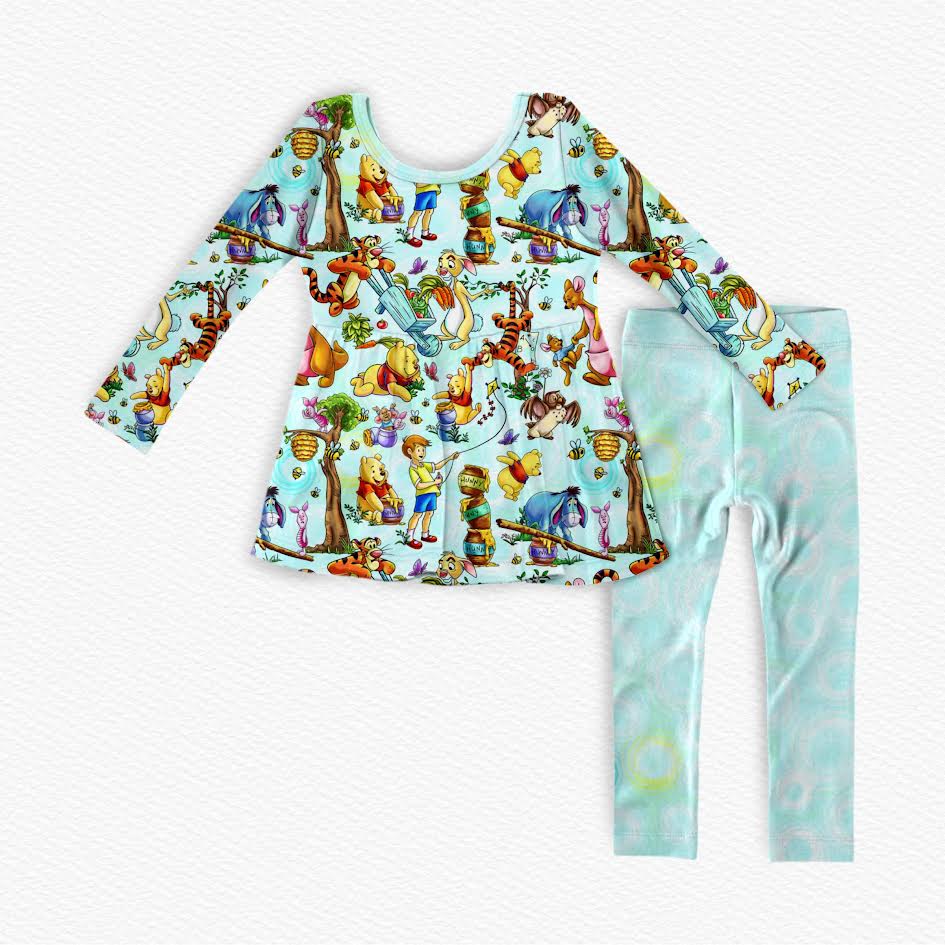 Christopher Robin Bamboo Long Sleeve Peplum & Leggings