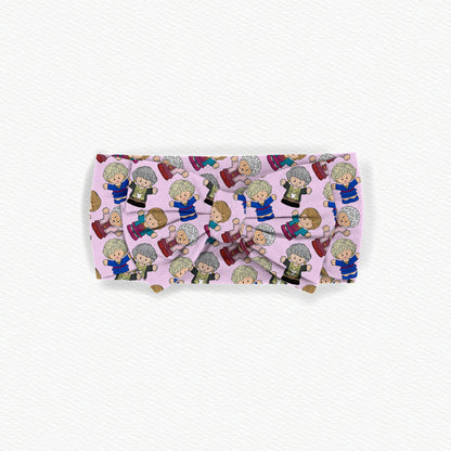 Golden Girls Tiny People Bamboo Bow Headband
