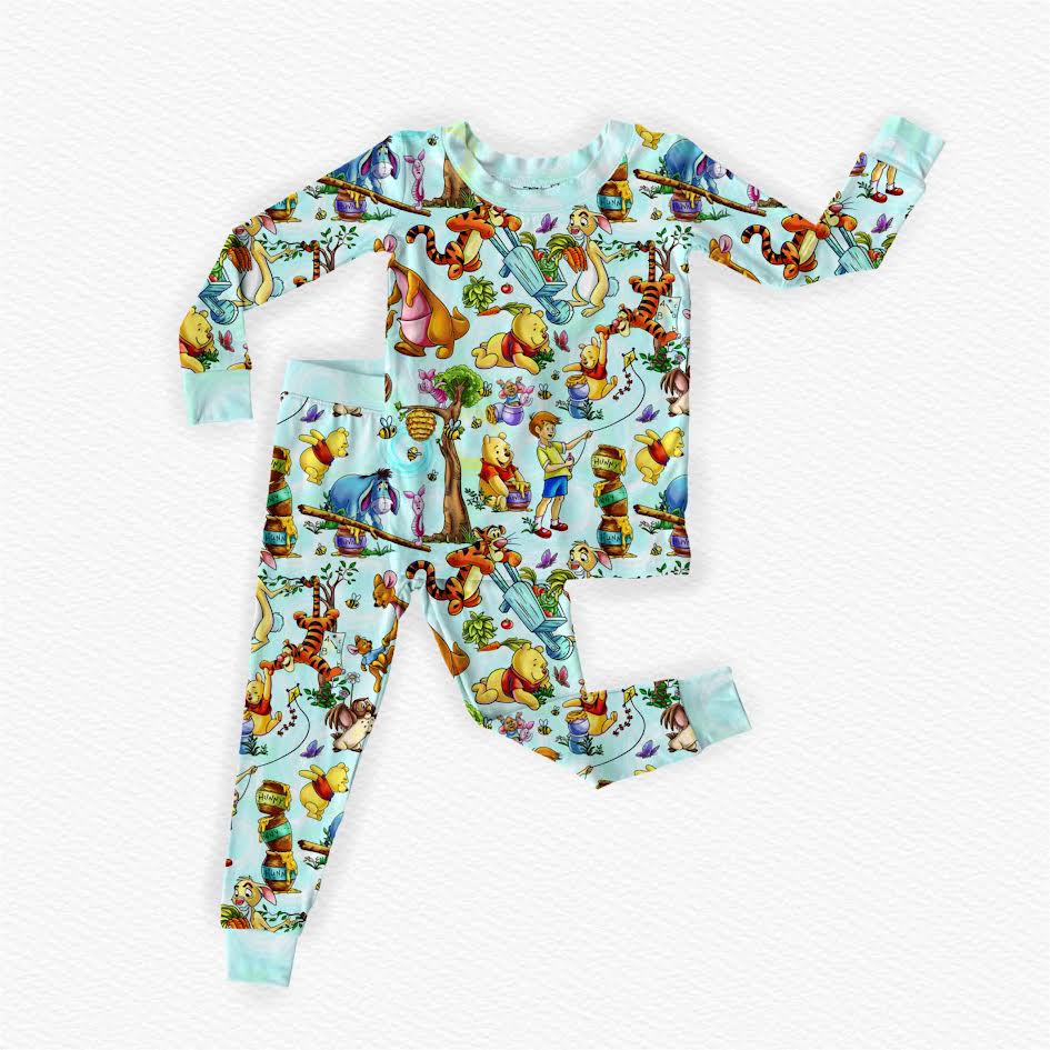 Christopher Robin Bamboo Long Sleeve Two Piece Pajama Set