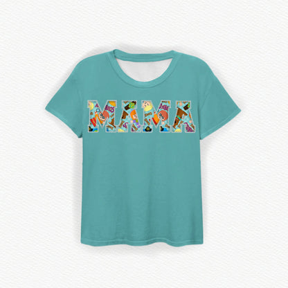Mystery Machine Tiny People MAMA Embroidered Bamboo Tee