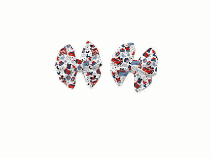 Fireworks On Route 66 Piggy Bows (Set of 2)