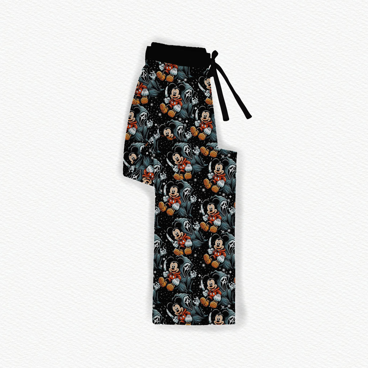 Hello, Minnie Print Bamboo Adult Straight Leg Pants