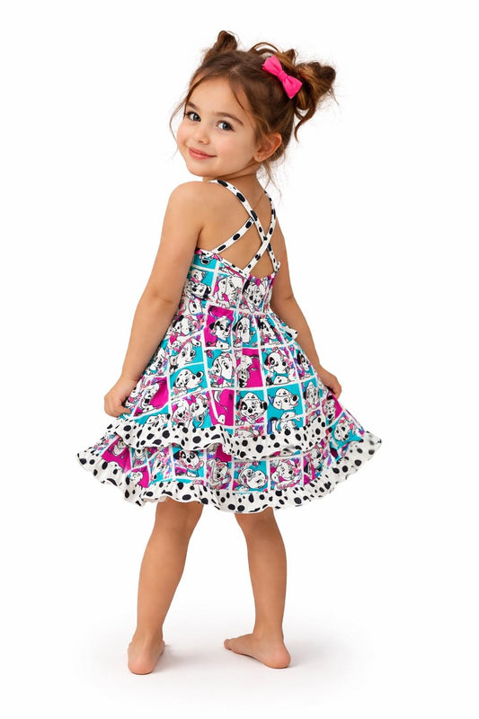 Dalmatian 101 Bamboo Tiger Lily Dress