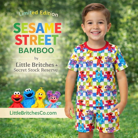 Rainbow Sesame Short Sleeve & Shorts Pajamas