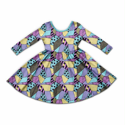 Pumpkin Queen Bamboo Long Sleeve Twirl Dress