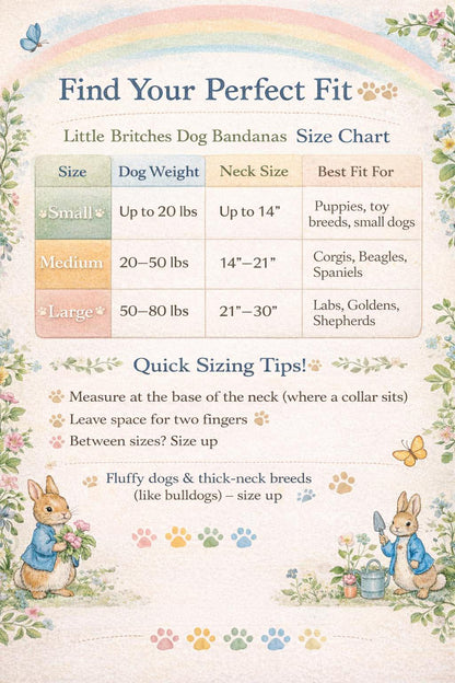 Peter Rabbit Bamboo Dog Bandana