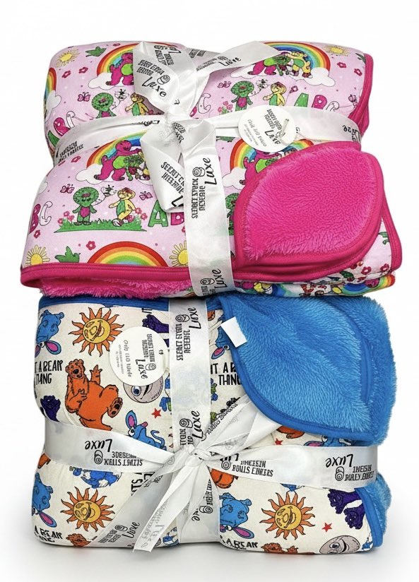 It's A Bear Thing Fur Backed 50x50 Bamboo Blanket