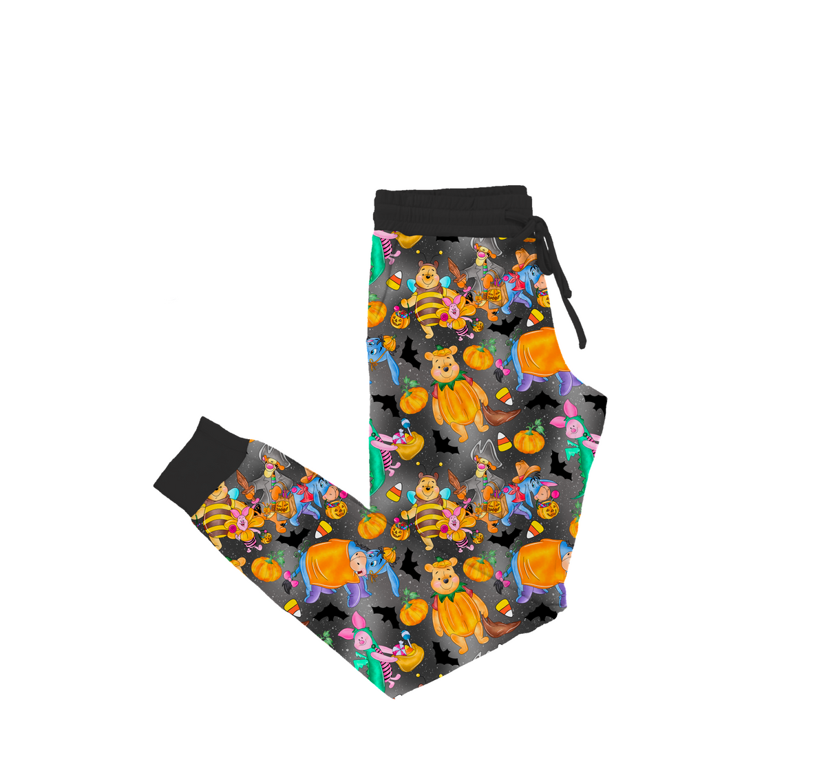 Trick Or Treating In 100 Acre Woods Bamboo Adult Jogger Pants