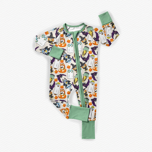 Heeler Halloween Bamboo Zippy Pajamas