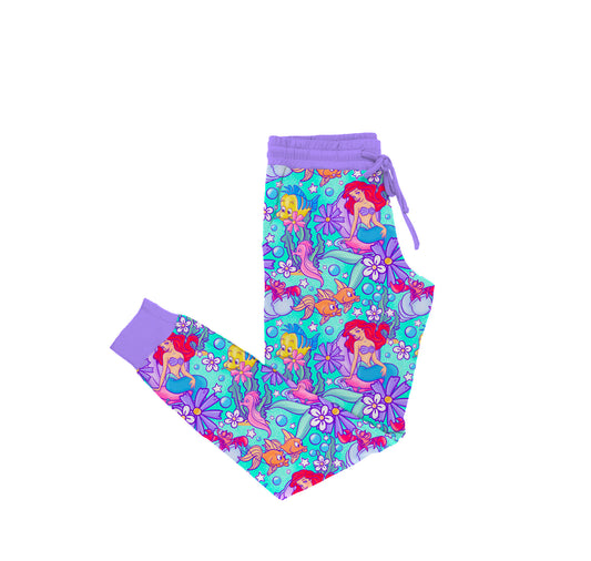 Part of YOur World Watercolor Bamboo Adult Jogger Style Pants