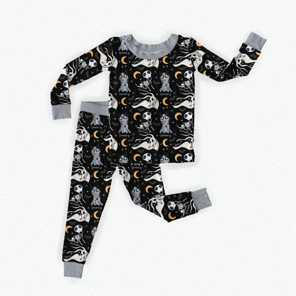 Beware Of Dog Bamboo Long Sleeve Two Piece Pajama Set