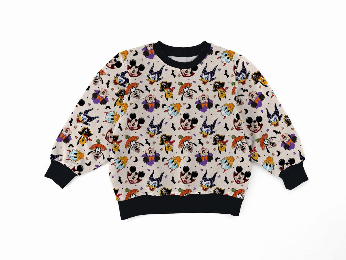 Walt's Costume Party Youth French Terry Bamboo Crewneck