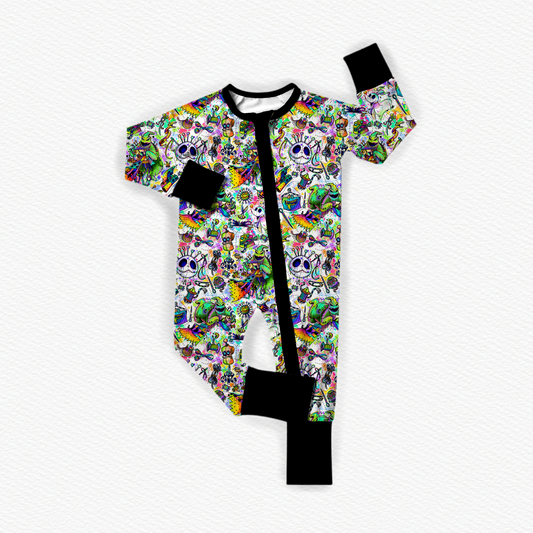 "I'm The Boogie Man" Bamboo Zippy Pajamas