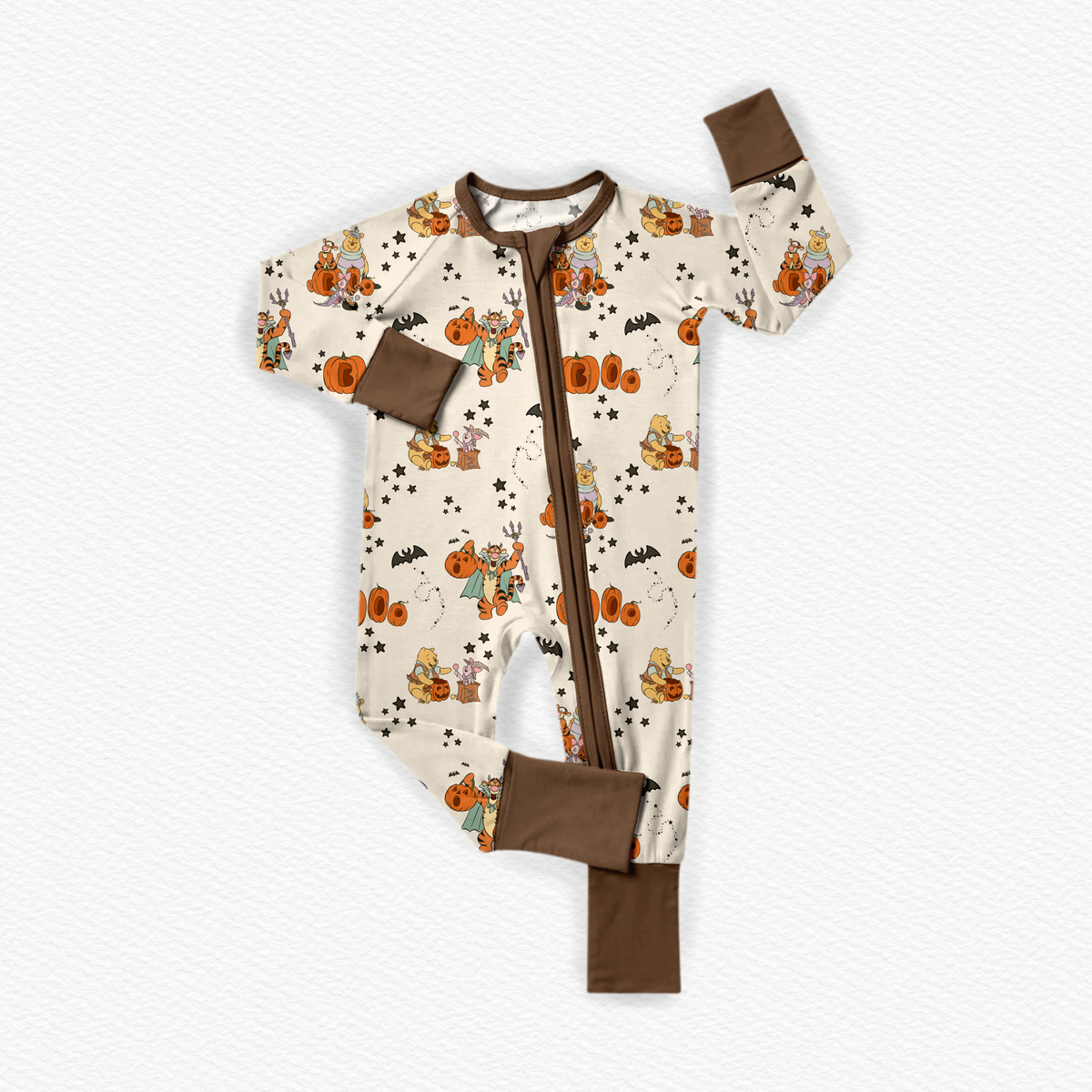 Pooh's Pumpkin Patch Bamboo Zippy Pajamas